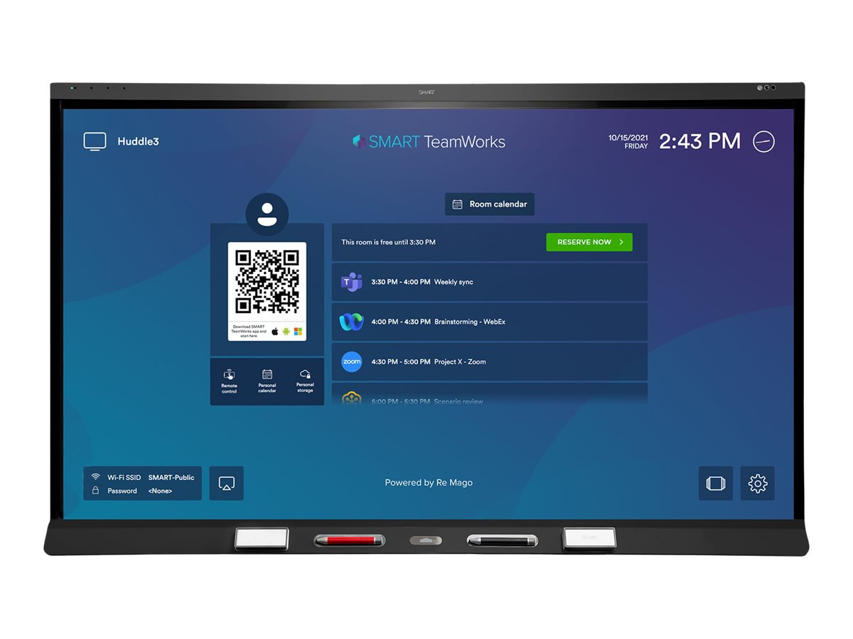 SMART Board 6000S (V3) Pro series SBID-6486S-V3-P 86" LED-backlit LCD displ