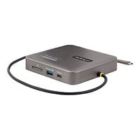 StarTech.com USB C Multiport Adapter, Dual 4K 60Hz HDMI 2.0b, 2x 10Gbps USB Hub, 100W PD Pass-Through, GbE, SD, Mini
