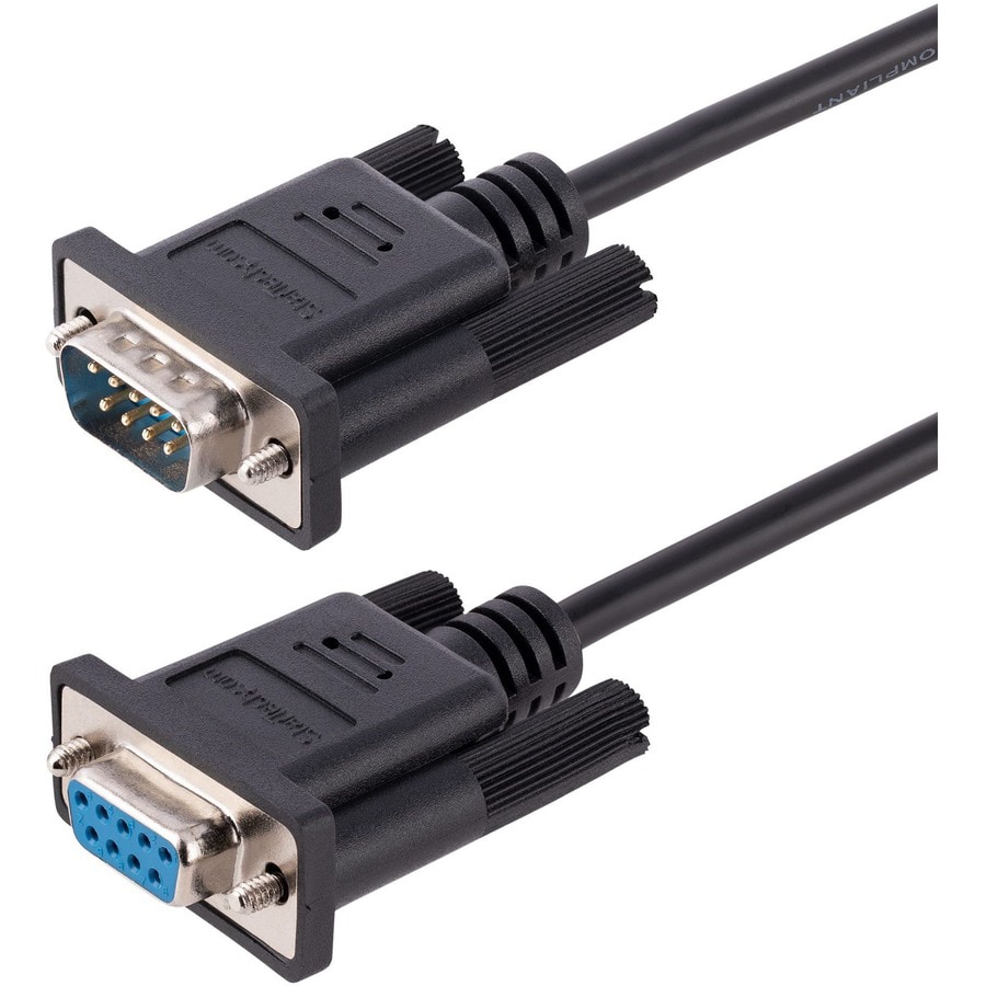 StarTech.com 3m RS232 Serial Null Modem Cable, Crossover Serial Cable w/Al-