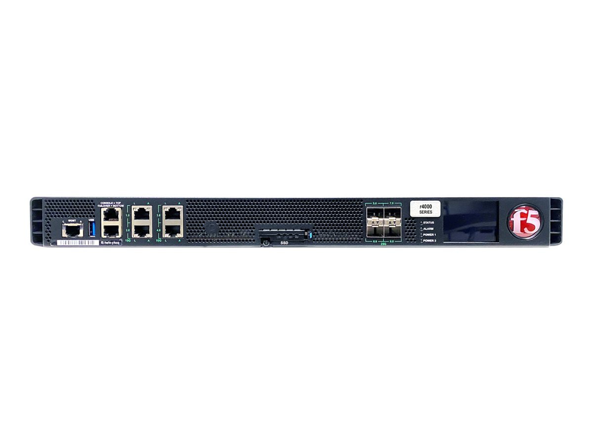 F5 rSeries r4600 - security appliance - Best Bundle (BIG-IP LTM, DNS, AFM, WAF, APM)