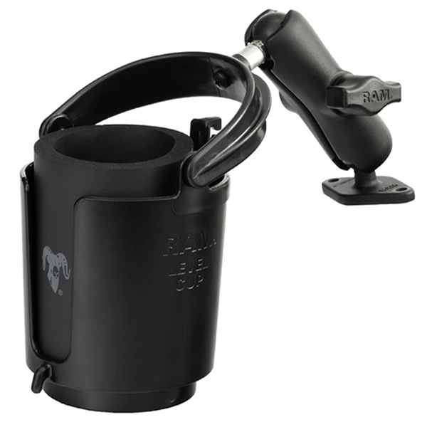RAM Level Cup RAM-B-102-132U - B Size 1" Rubber Ball - cup holder - 16oz, with diamond base