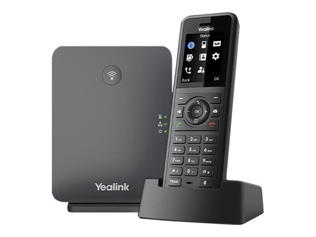 Yealink W77P - cordless VoIP phone with caller ID - 3-way call capability