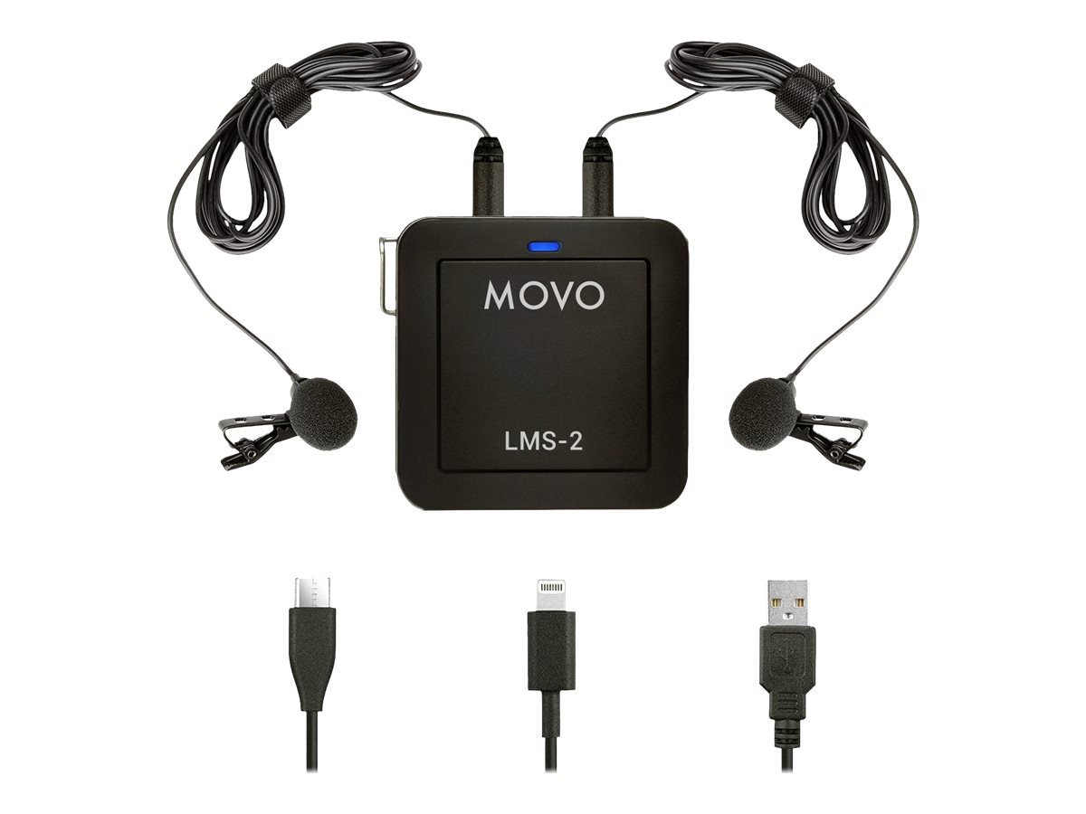 Movo LMS-2 Universal Dual Lav Microphone - microphone set
