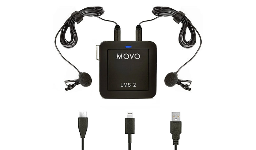 Movo LMS-2 Universal Dual Lav Microphone - microphone set