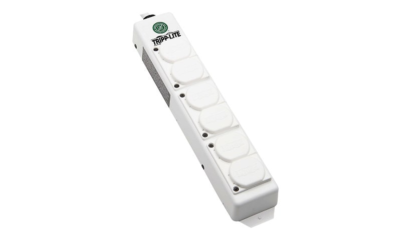 Tripp Lite Safe-IT UL 2930 Medical-Grade Power Strip for Patient Care Vicinity, 6 Hospital-Grade Outlets, Safety Covers,