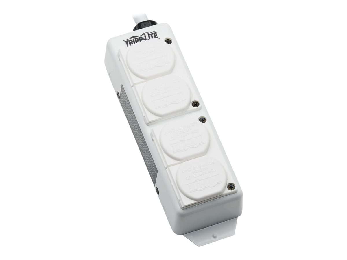 Tripp Lite Safe-IT UL 2930 Medical-Grade Power Strip for Patient Care Vicinity, 4 Hospital-Grade Outlets, Safety Covers,