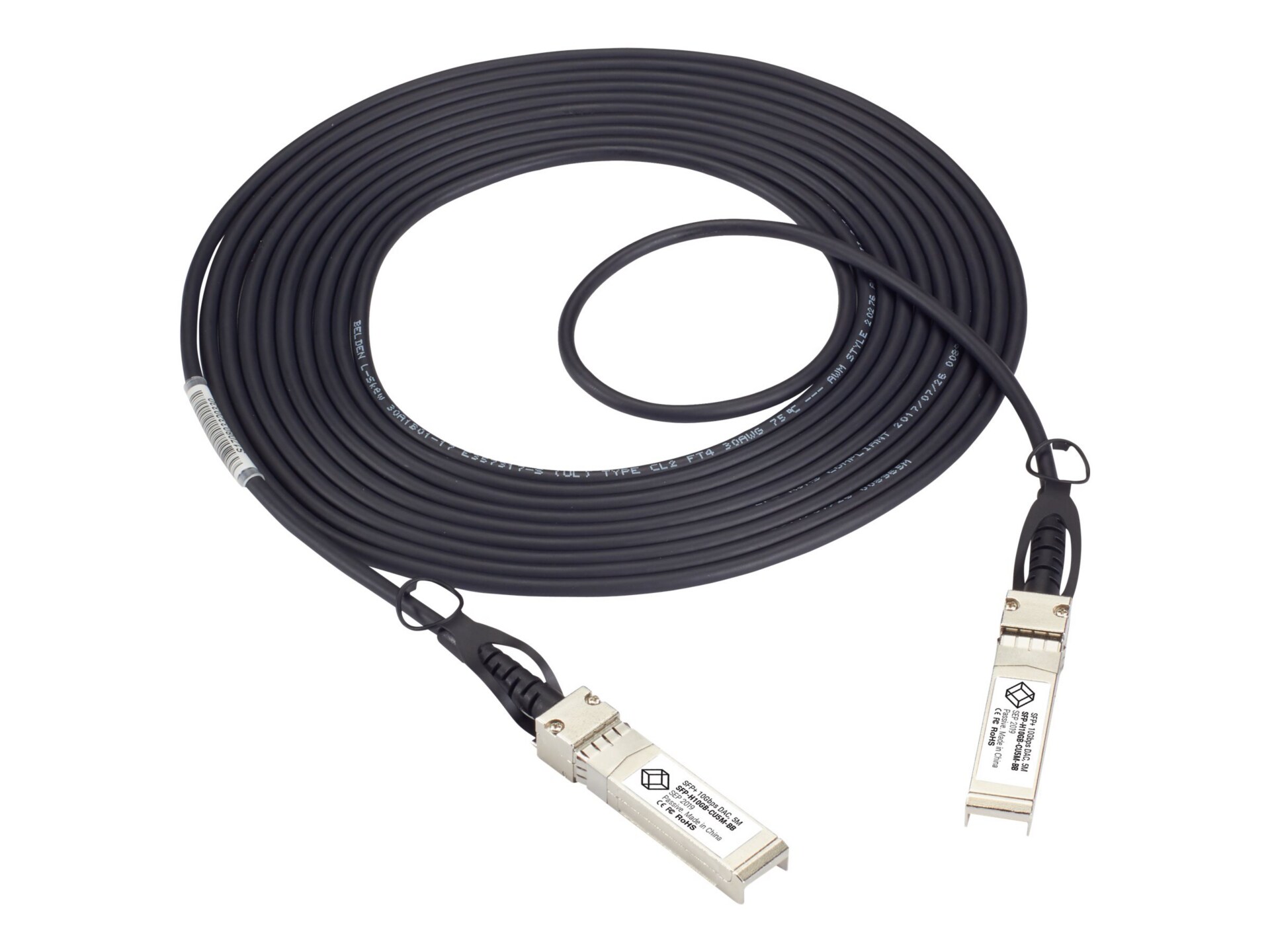 Black Box 10GBase direct attach cable - 50 cm - black