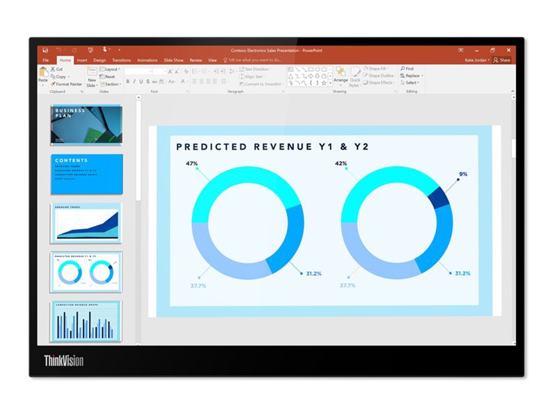 Lenovo ThinkVision M14d - LED monitor - 14