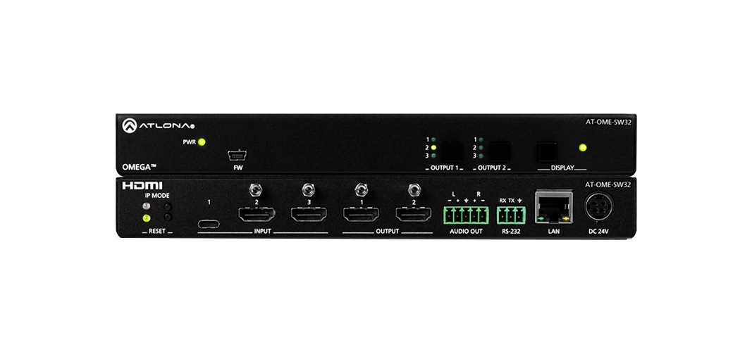 Atlona Omega AT-OME-SW32 3x2 matrix switcher
