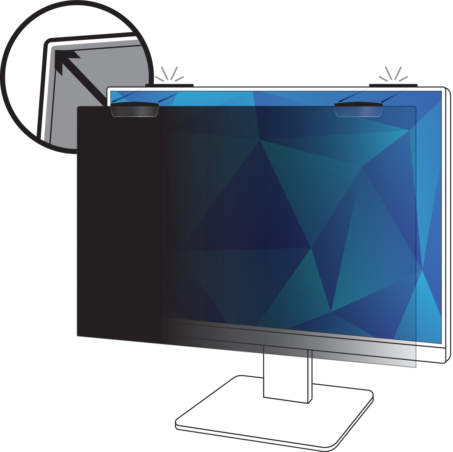 3M display privacy filter - 21.5"