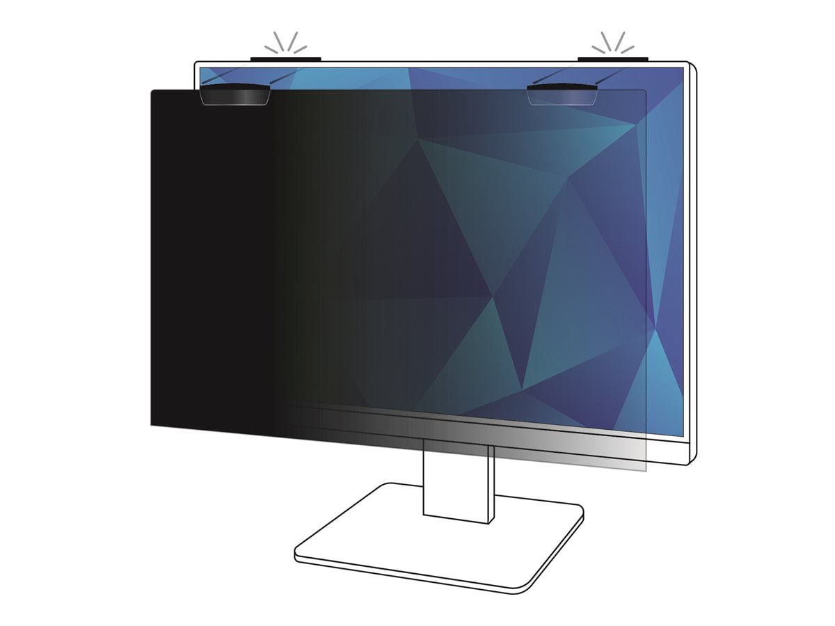 3M Display Privacy Filter - 23.0", 16:9, Full Screen, COMPLY Magnetic Attach, TAA Compliant
