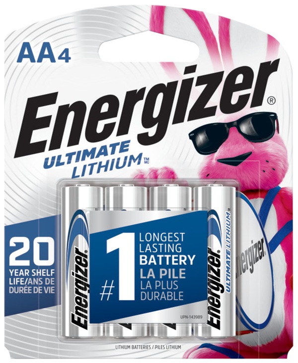 Energizer Ultimate L91 3000mAh AA Battery - 20 Pack