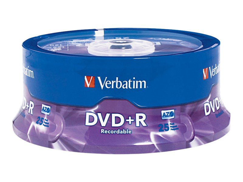 Verbatim - DVD+R x 25 - 4.7 GB - storage media
