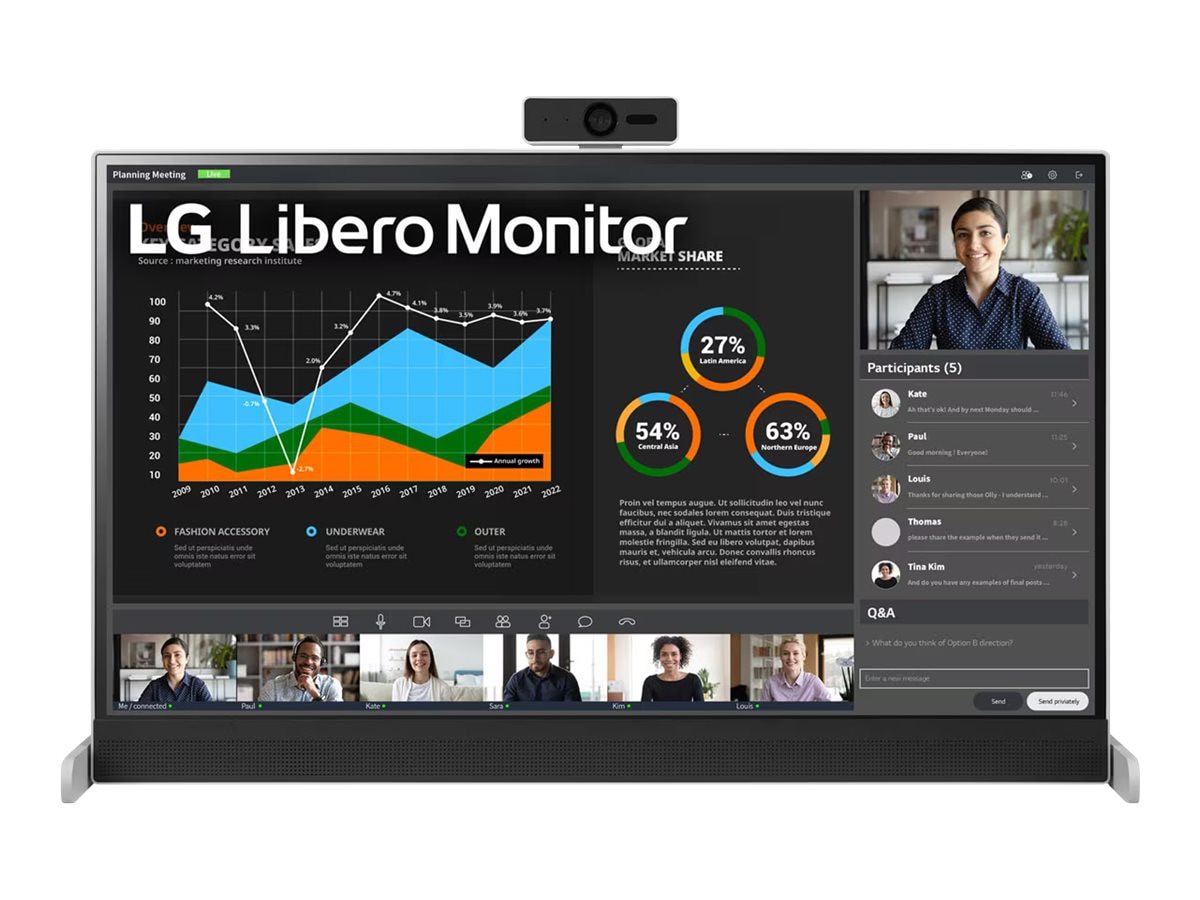 LG Libero 27BQ70QC-S - LED monitor - QHD - 27" - HDR