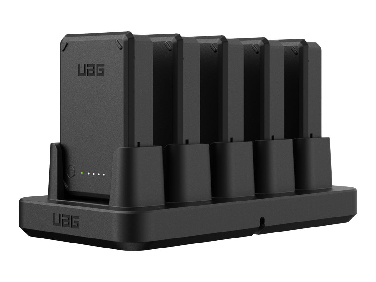 UAG Rugged Workflow 5-Slot Battery Charging Station- Black