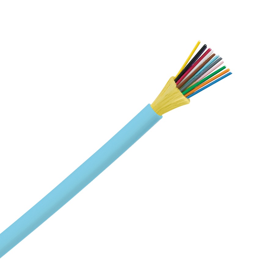 Panduit Opti-Core Fiber Optic Distribution Cable - bulk cable - aqua