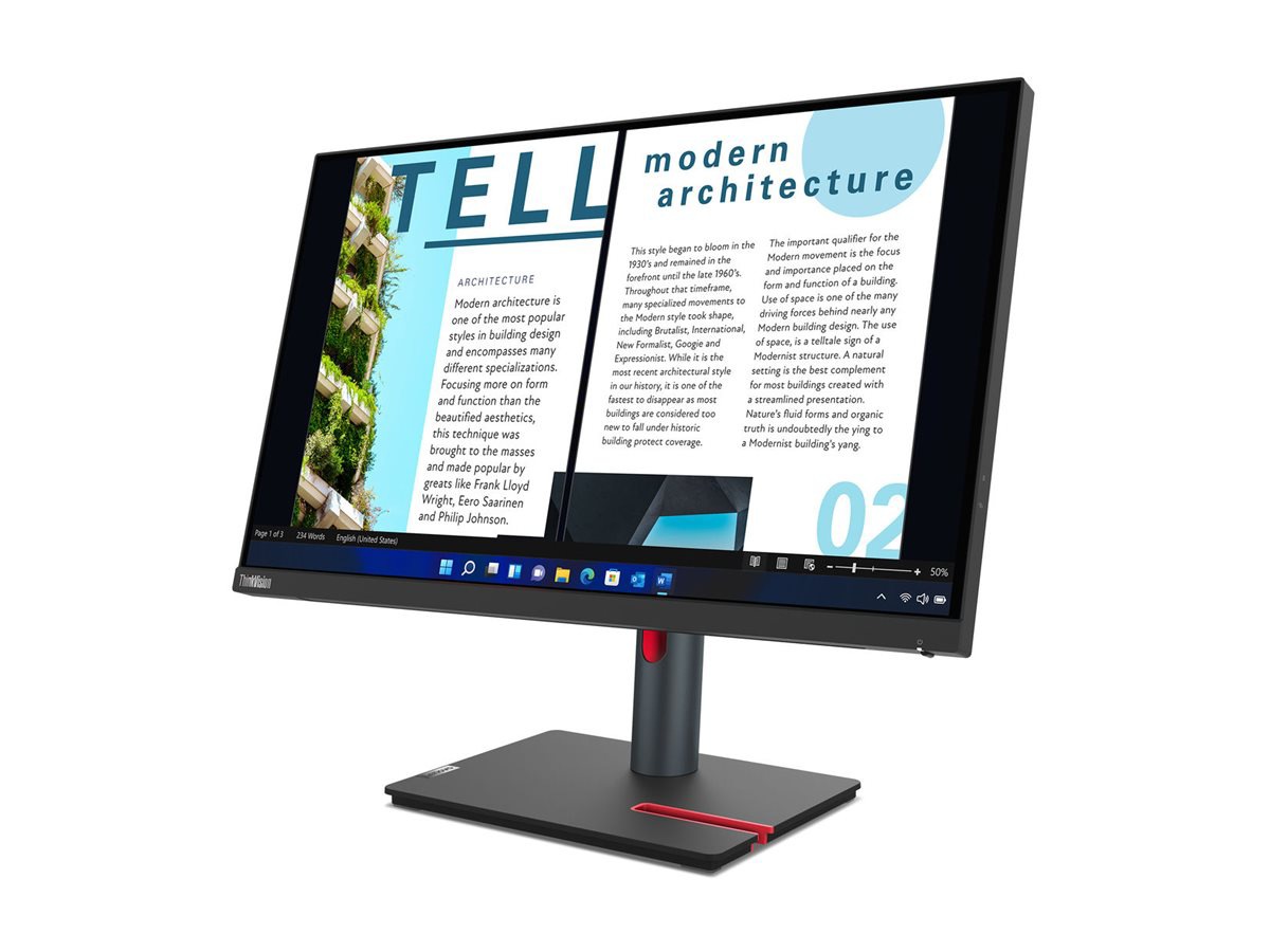Thumbnail 3 of 15 for Lenovo ThinkVision P24h-30 - LED monitor - QHD - 24"