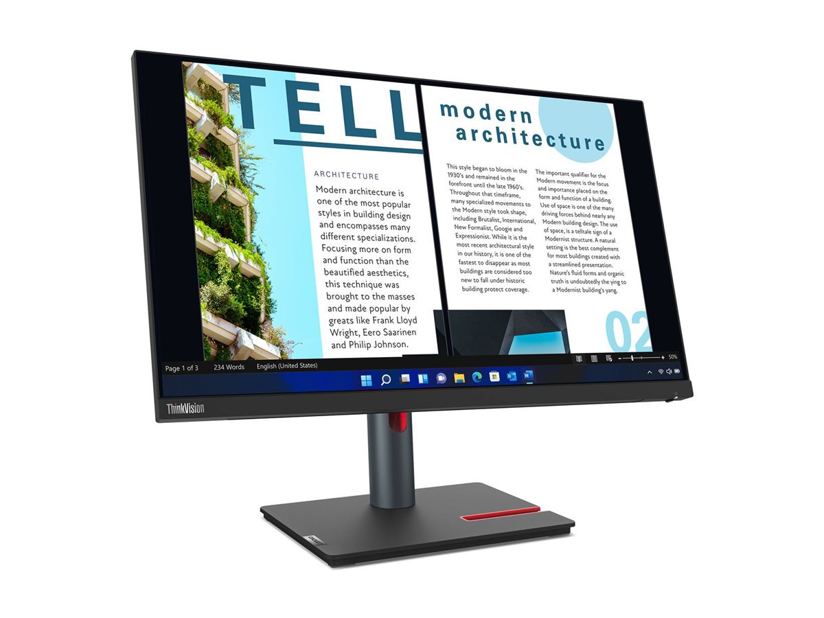 Thumbnail 4 of 15 for Lenovo ThinkVision P24h-30 - LED monitor - QHD - 24"
