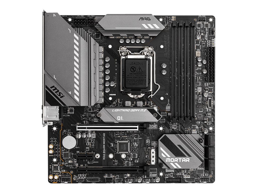 MSI MAG B560M MORTAR Desktop Motherboard - Intel B560 Chipset - Socket LGA-1200 - Intel Optane Memory Ready - Micro ATX