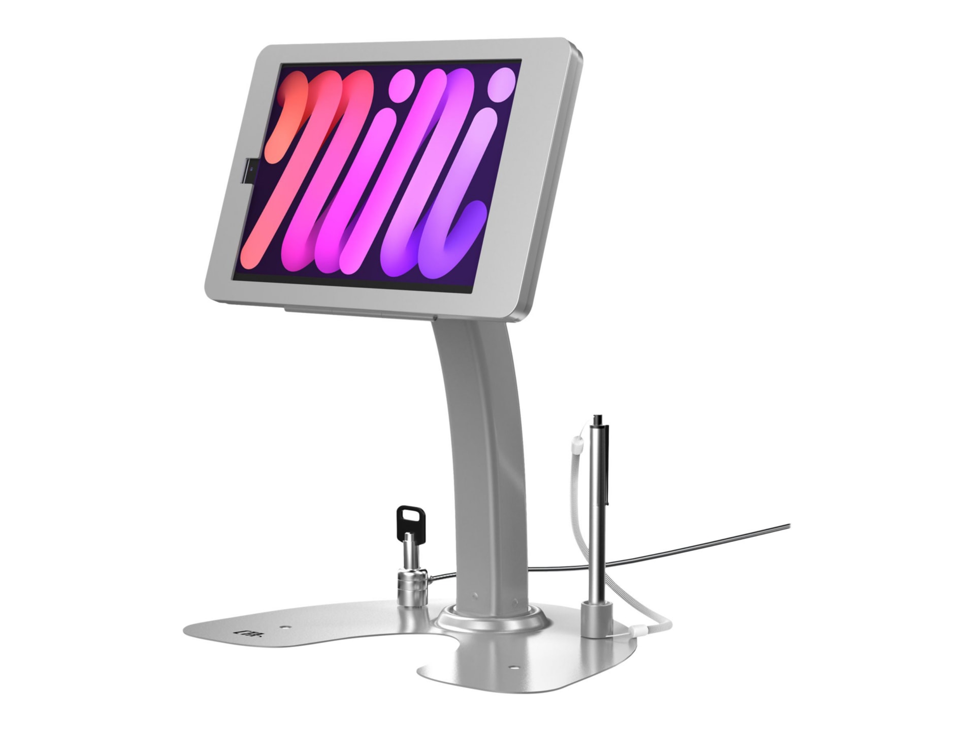 CTA Dual Security Kiosk Stand with Locking Case and Cable - stand - Anti-Th