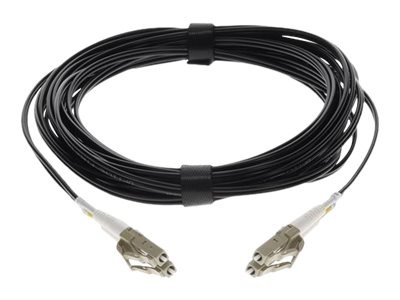 Proline 10m LC to LC Black OM4 Duplex OFNR (Riser-Rated) Fiber Patch Cable