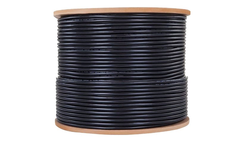 4XEM bulk cable - 1000 ft - black