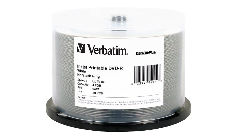 Verbatim DataLifePlus - DVD-R x 50 - 4.7 GB - storage media