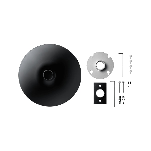 Shure 1.5" Round Pole Mount Kit with Black Cover