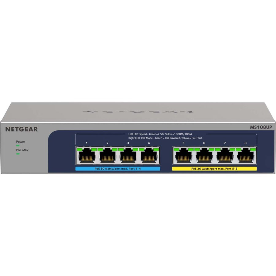 Netgear 8-port Ultra60 PoE++ Multi-Gigabit (2.5G) Ethernet Plus Switch