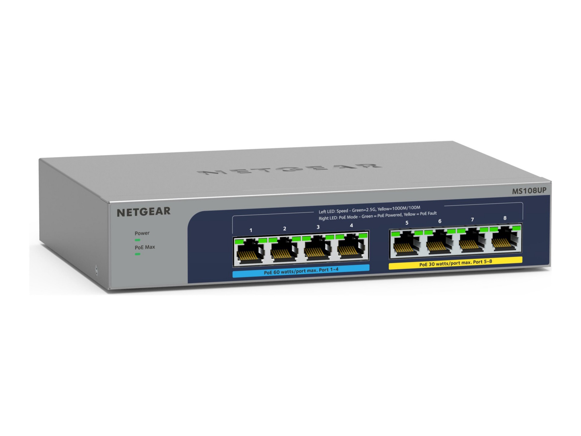 Thumbnail 3 of 16 for Netgear 8-port Ultra60 PoE++ Multi-Gigabit (2.5G) Ethernet Plus Switch
