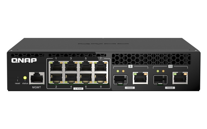 QNAP QSW-M2108R-2C - switch - 10 ports - managed - rack-mountable