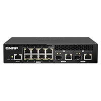 QNAP 10GbE and 2.5GbE Layer 2 Web Managed Half-Width Rackmount Switch