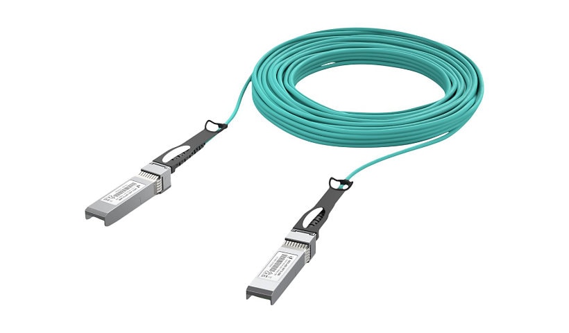 Ubiquiti 10GBase-AOC direct attach cable - 20 m - aqua