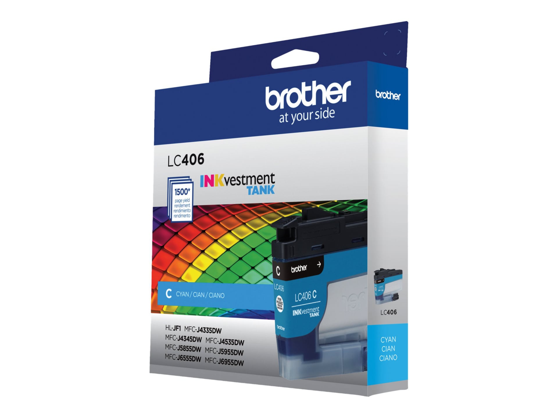 Brother LC406C - cyan - original - ink cartridge