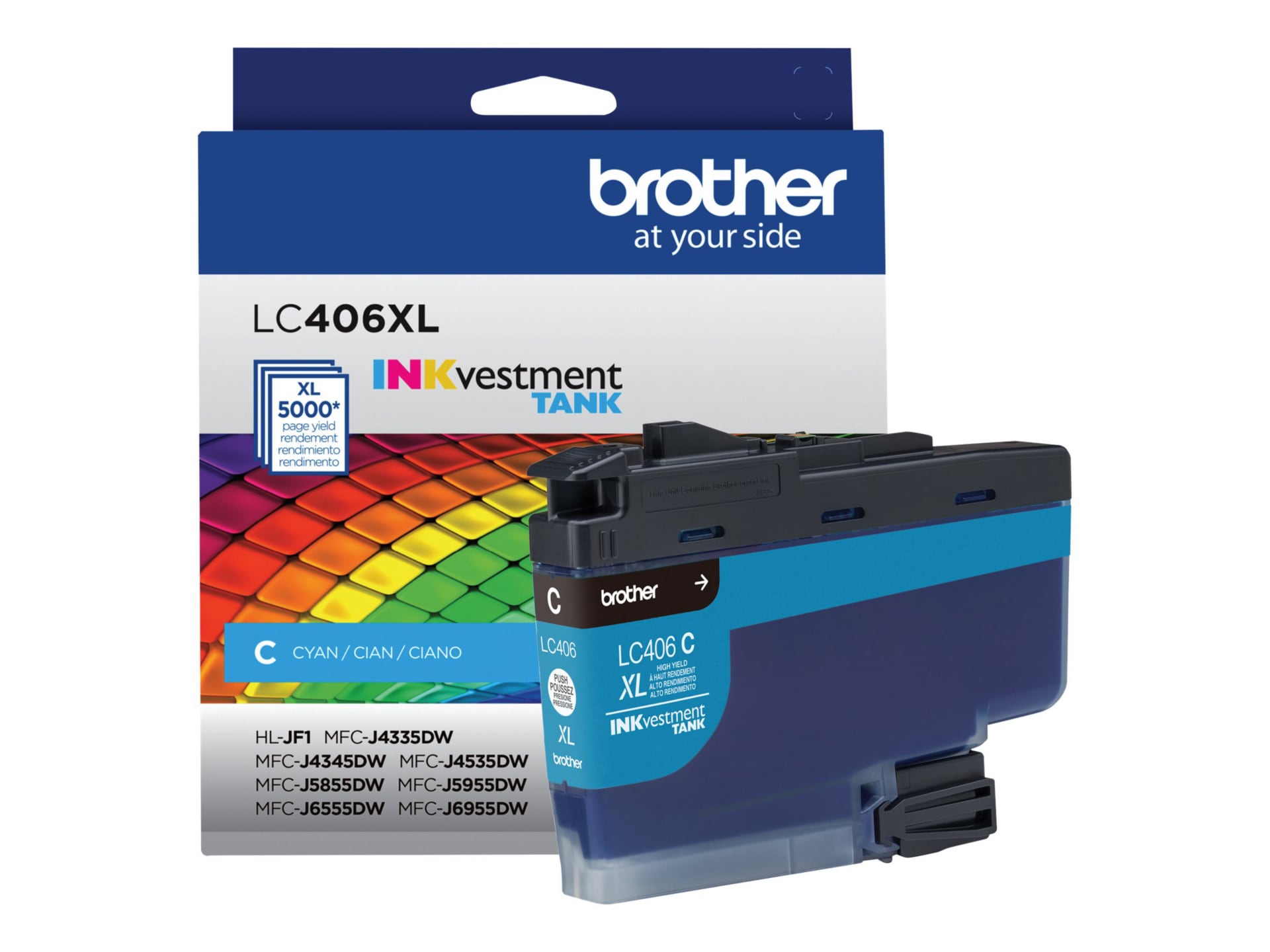 Brother LC406XLC - High Yield - cyan - original - ink cartridge