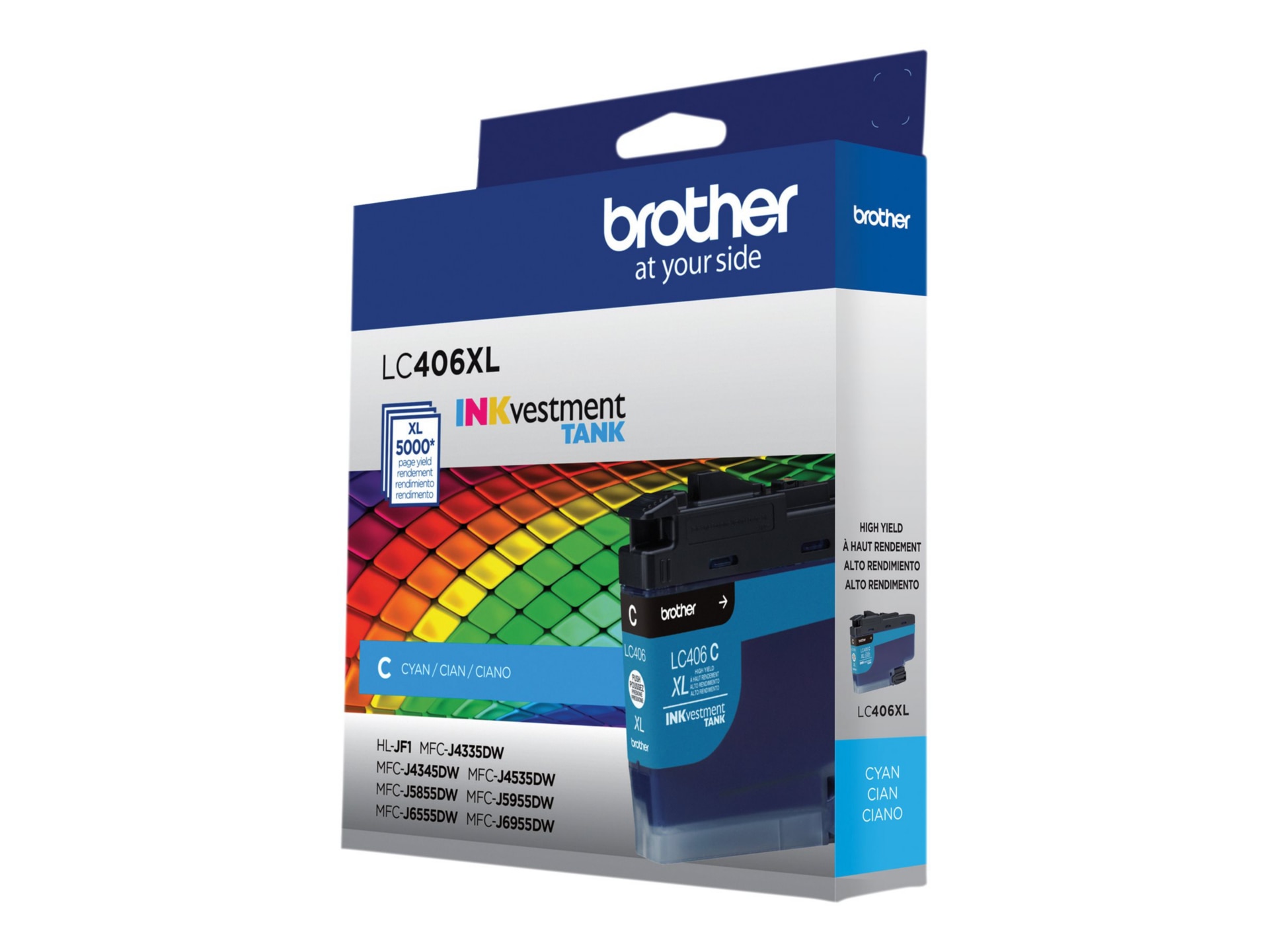 Thumbnail 2 of 9 for Brother LC406XLC - High Yield - cyan - original - ink cartridge