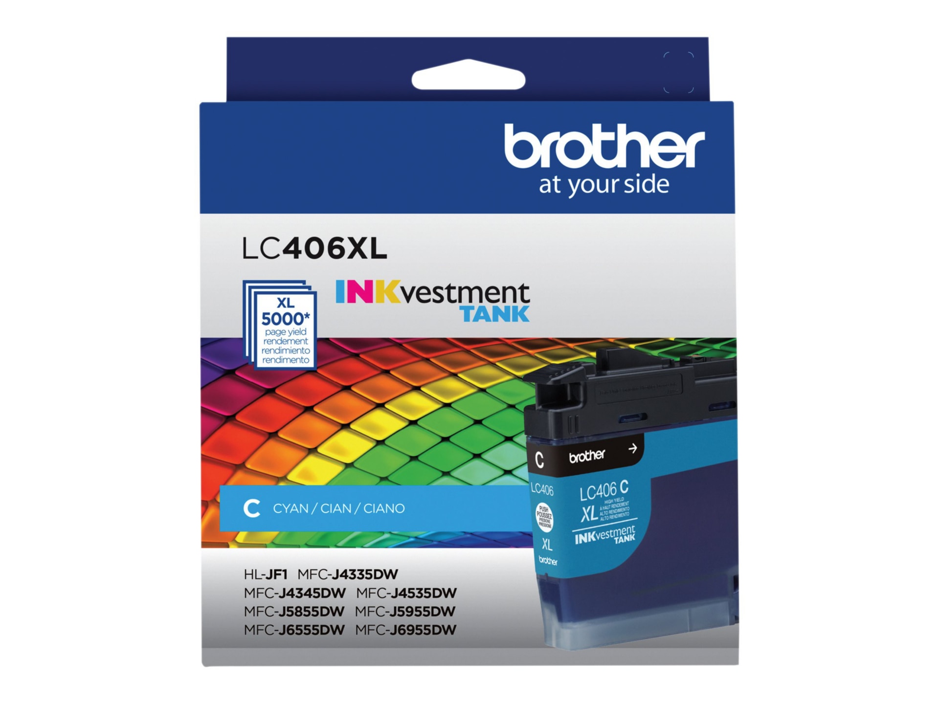 Thumbnail 3 of 9 for Brother LC406XLC - High Yield - cyan - original - ink cartridge