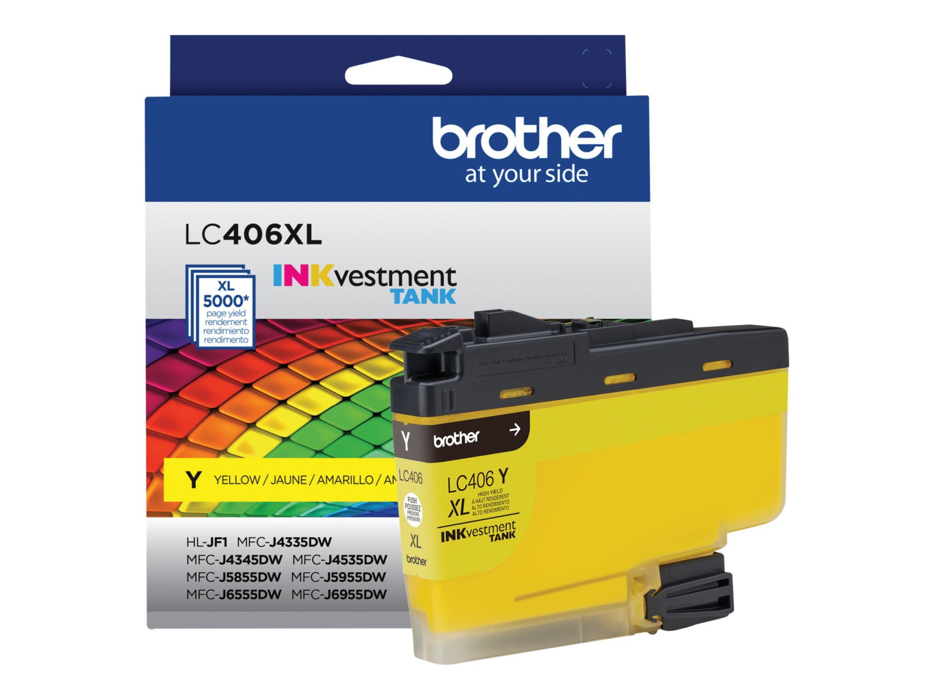 Brother LC406XLY - High Yield - yellow - original - ink cartridge