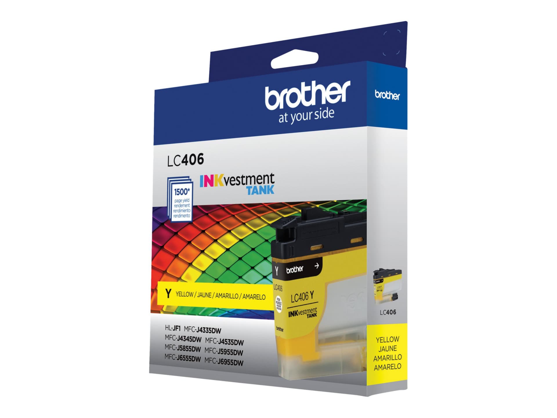 Brother LC406Y - yellow - original - ink cartridge