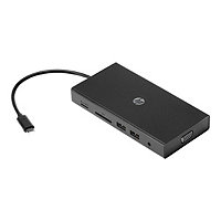 HP Travel Hub - port replicator - USB-C - VGA, HDMI