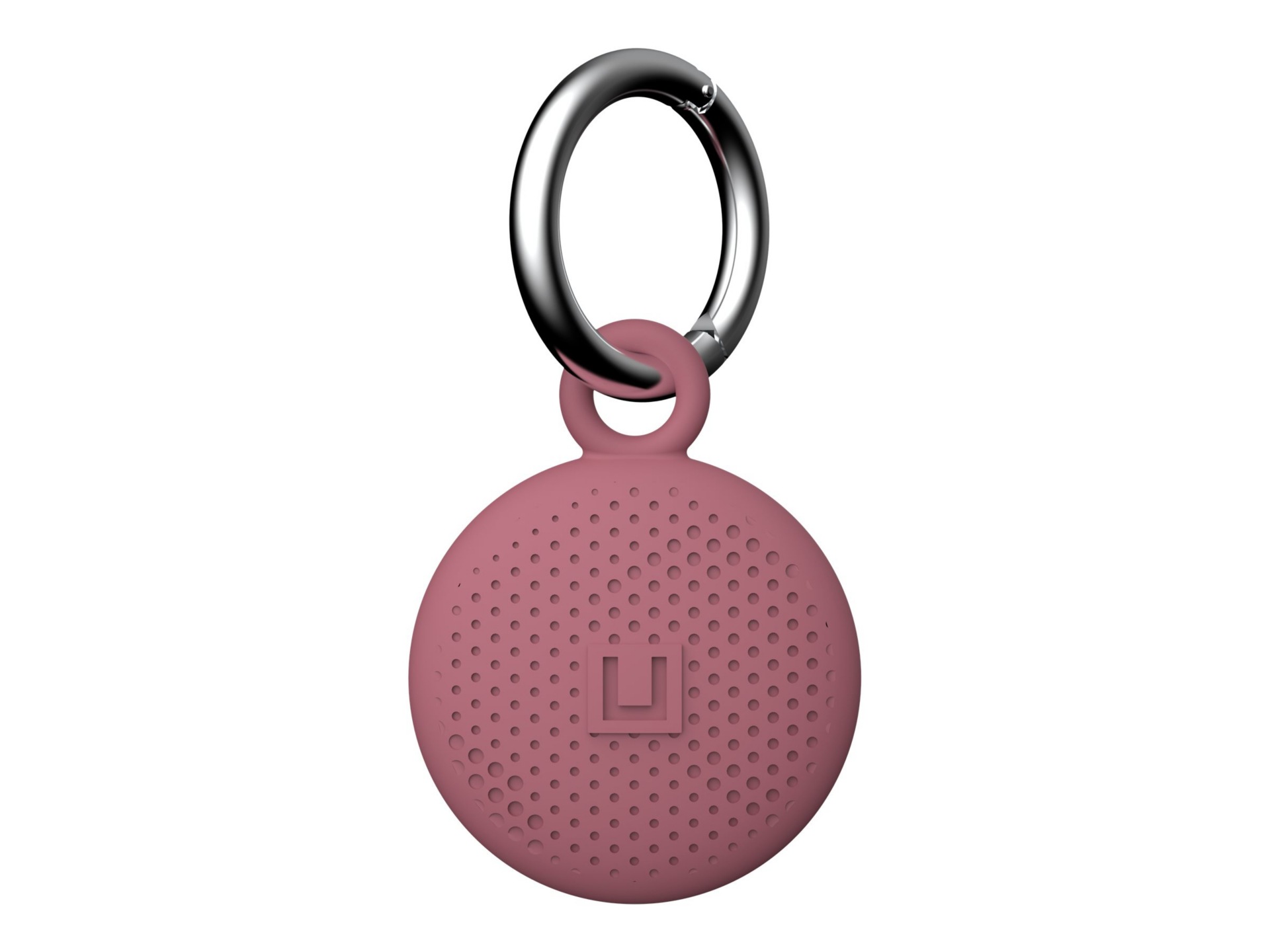 [U] Protective Case for Apple AirTag with Keychain - DOT Dusty Rose - case for security tag