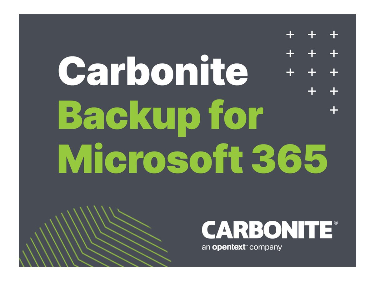 Carbonite Backup for Microsoft 365 Capacity Edition - subscription license (1 year) - 3 TB capacity
