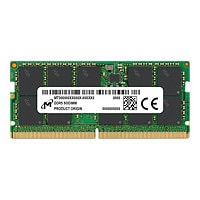 Micron - DDR5 - module - 32 GB - SO-DIMM 262-pin - 4800 MHz / PC5-38400 - unbuffered