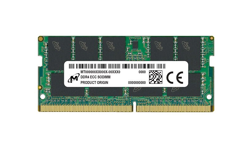Micron - DDR4 - module - 16 GB - SO-DIMM 260-pin - 3200 MHz / PC4-25600 - unbuffered