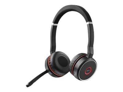 Jabra Evolve 75 SE UC Stereo - micro-casque - avec support de chargement