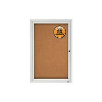 Quartet Classic Style Enclosed Cork Bulletin Boards for Outdoor Use