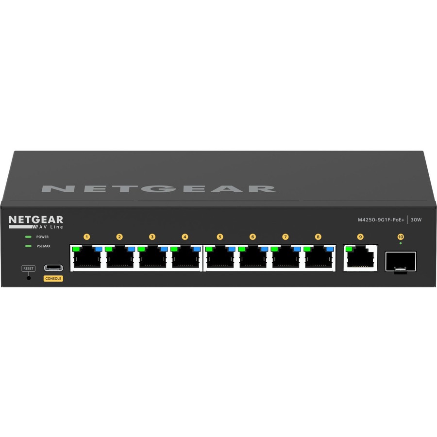 NETGEAR 10-PT GB POE+ MGD SWITCH