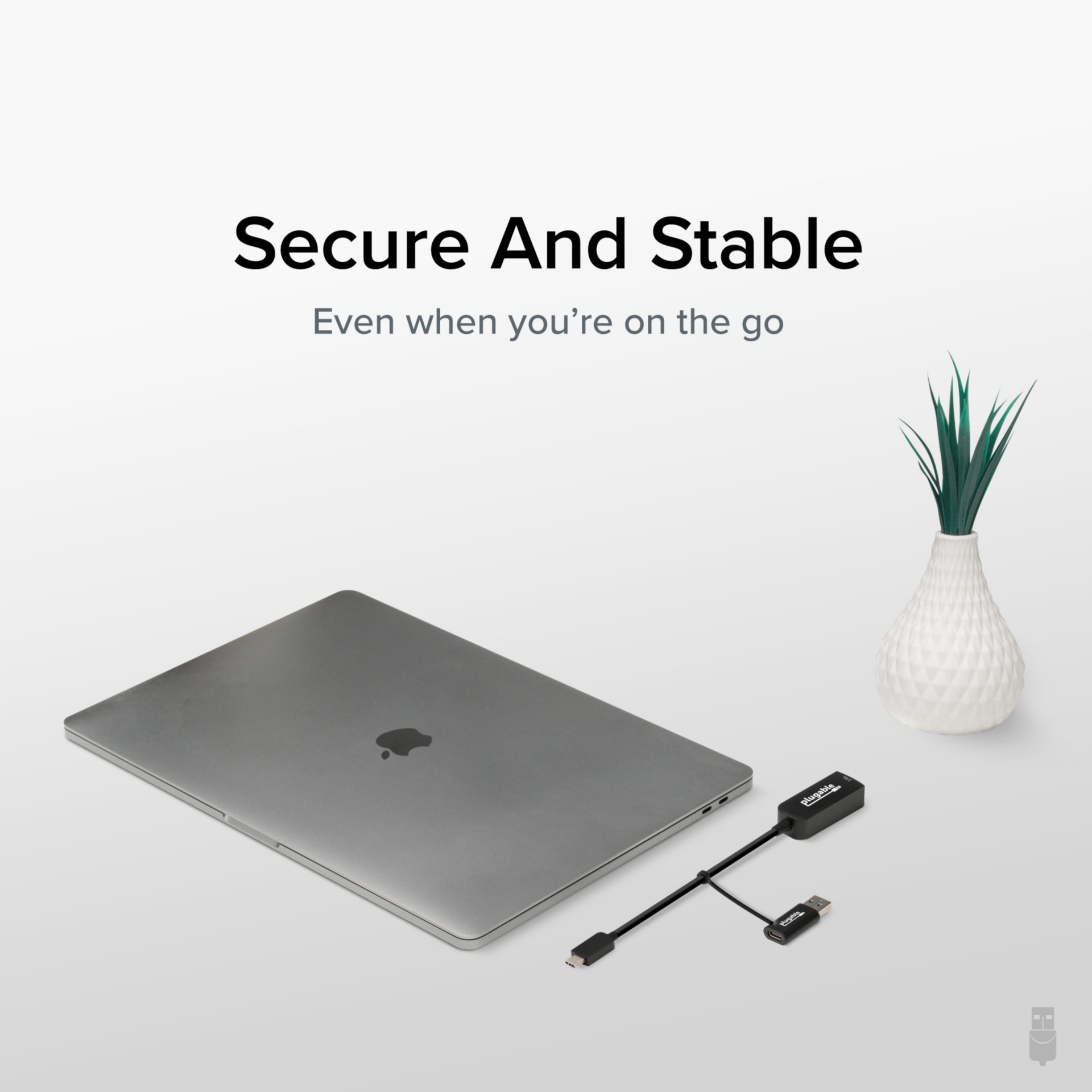Thumbnail 6 of 8 for Plugable 2.5G USB-C and USB to Ethernet Adapter - Dual-Connector 2-in-1 USB-C to RJ45 2.5Gbps LAN