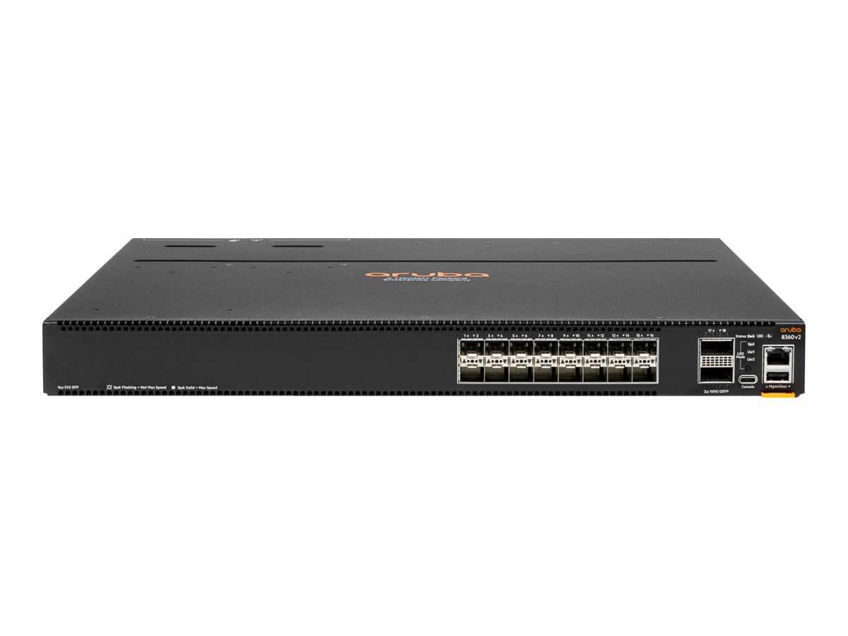 HPE Aruba 8360-16Y2C v2 16-Port 25G SFP Switch