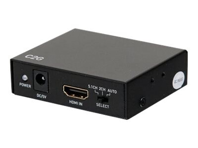 C2G 4K HDMI Audio Extractor - extracteur de signal audio HDMI